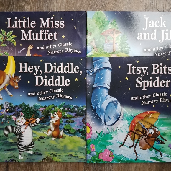 Set of 4 Classic Nursery Rhymes Books - Picture 2 of 5